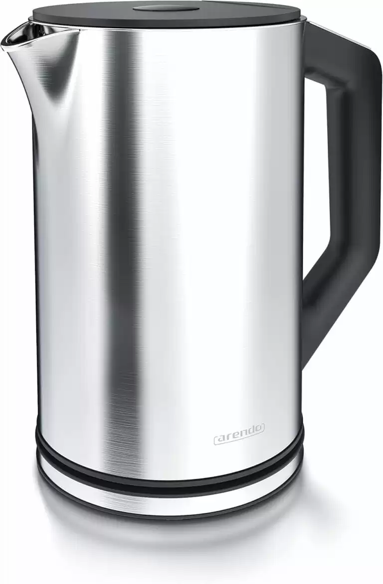 An electric stainless steel kettle by Arendo
