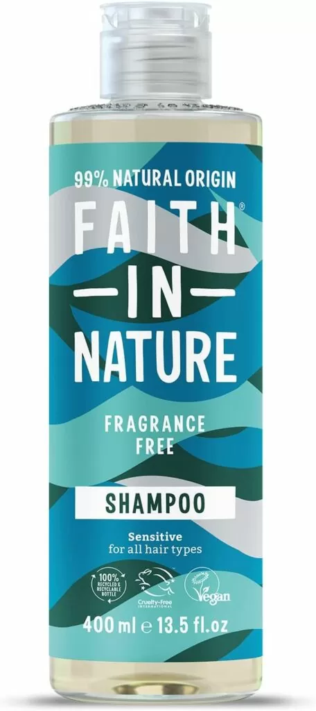 frangrance free shampoo bottle