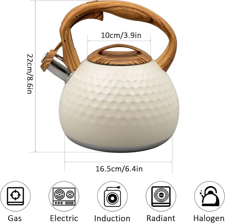 stove top kettle with wooden handle